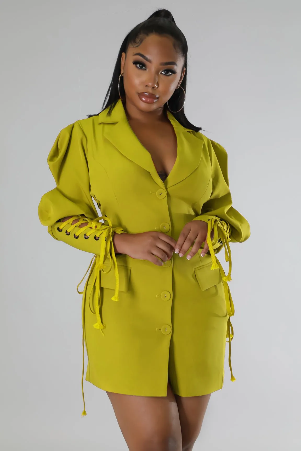 Double Breasted  Blazer Dress