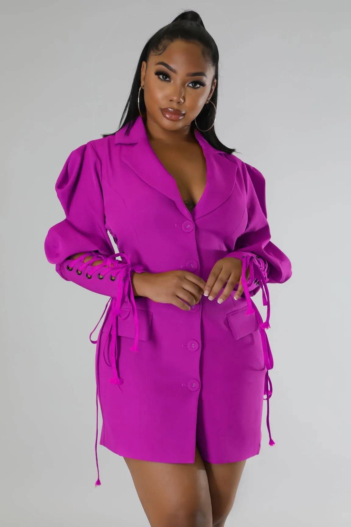 Double Breasted  Blazer Dress