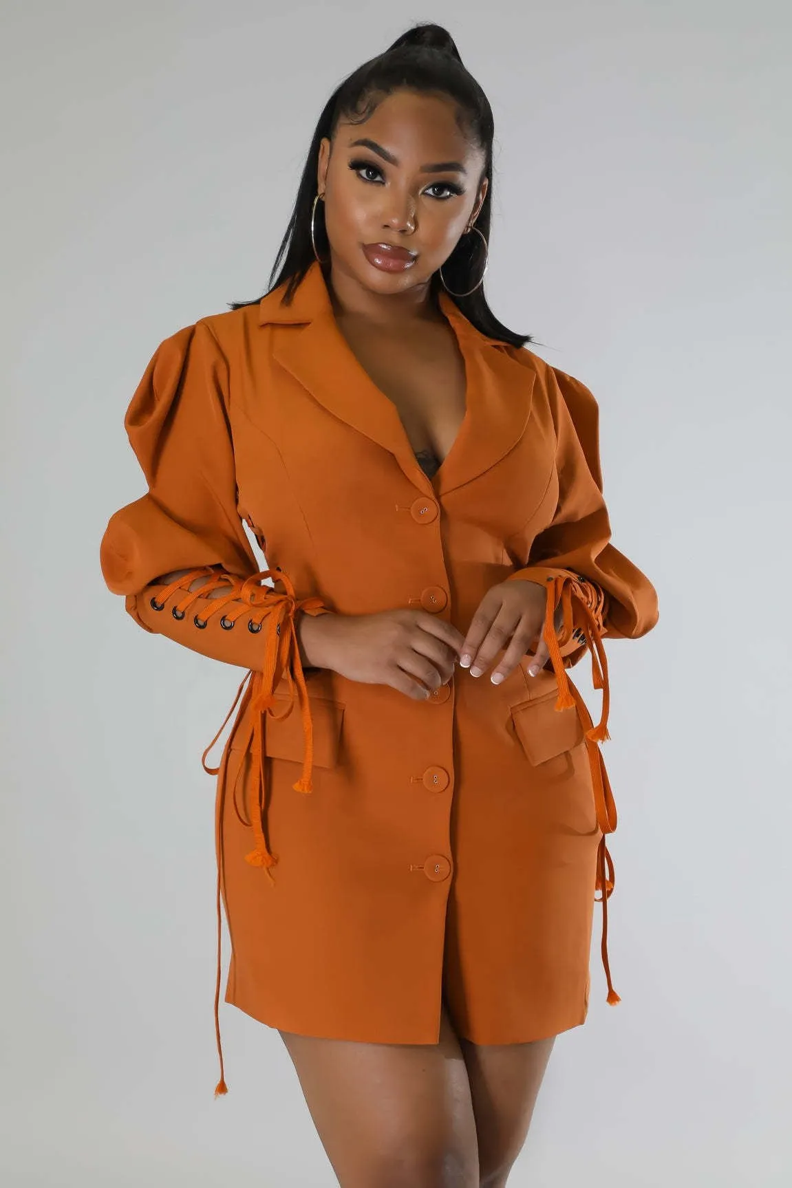 Double Breasted  Blazer Dress
