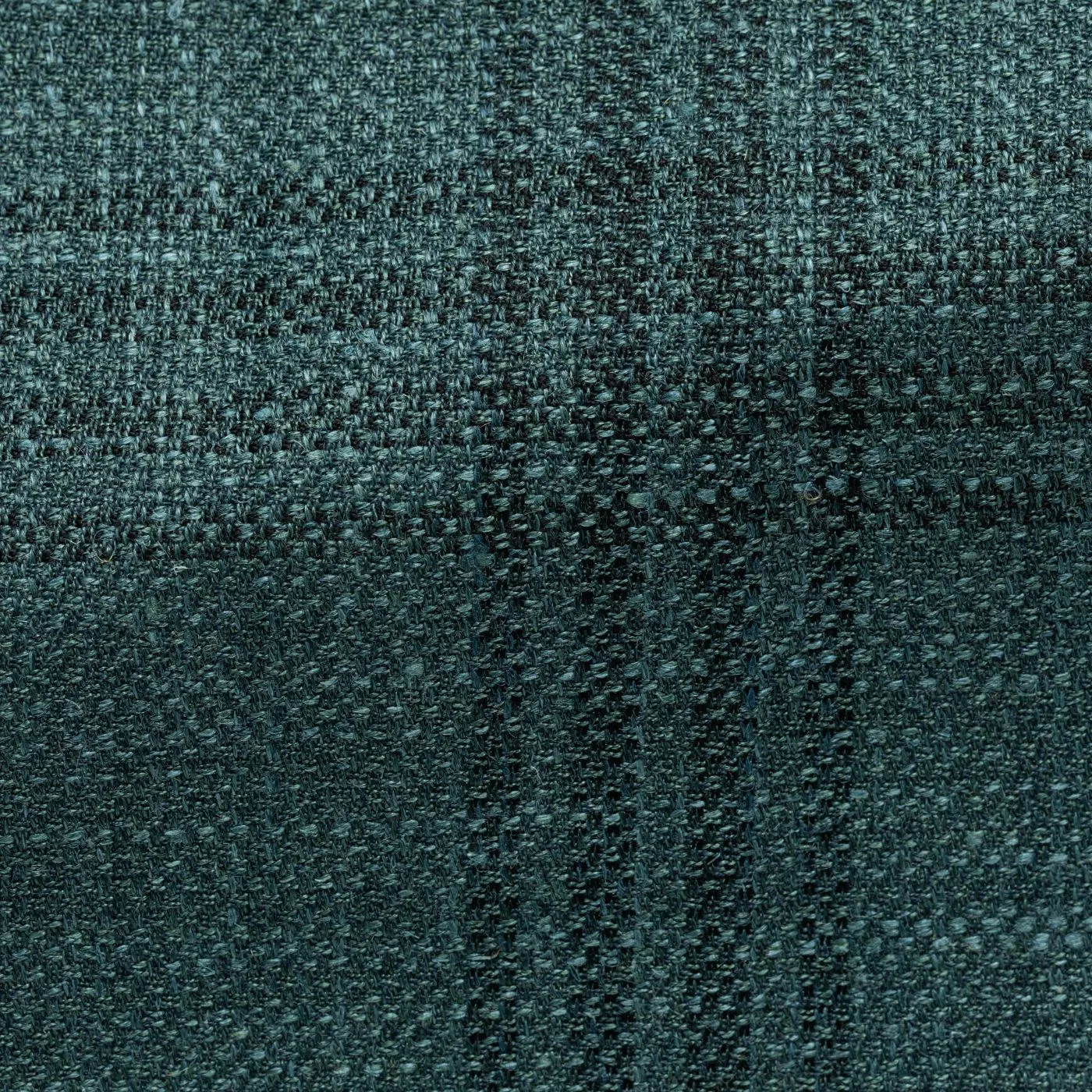 Drago Bottle Green Wool, Silk & Linen with Dark Green Overcheck