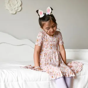Dream Big Little Co Bunny BloomZzz Dream Ruffle Dress