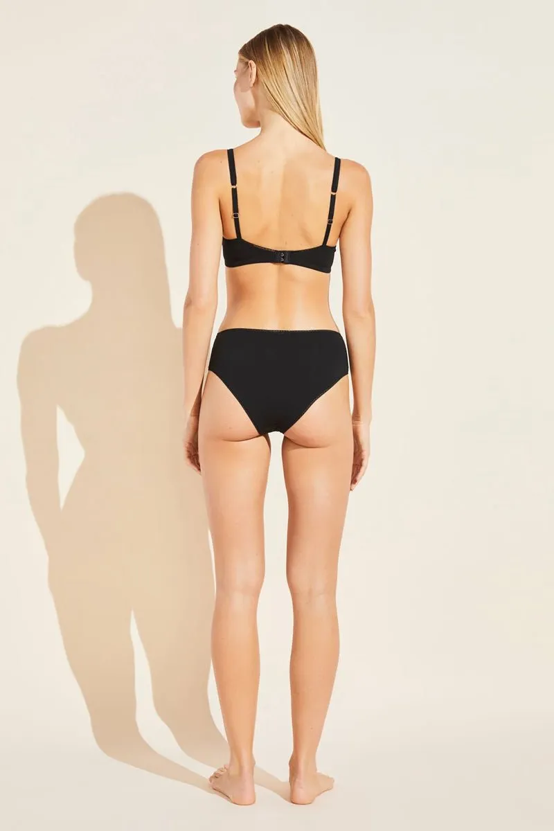 Eberjey Pima Goddess Stretch Cotton High-Waist Brief
