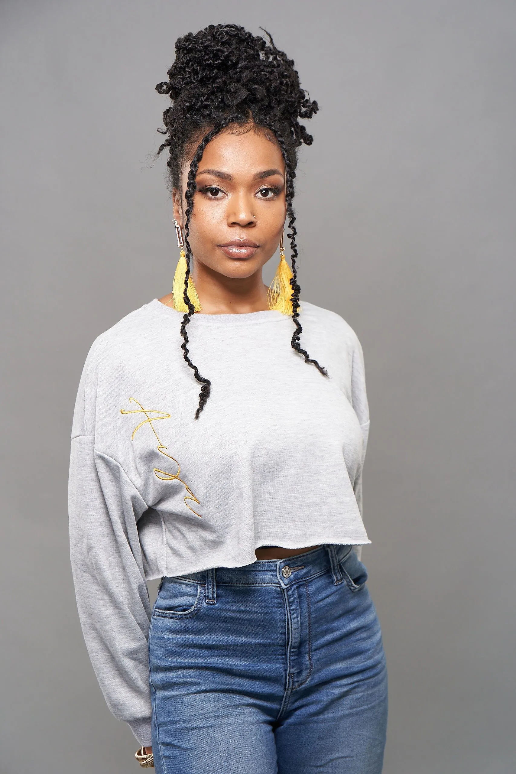 E'layla Crop Sweatshirt
