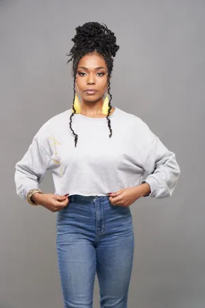 E'layla Crop Sweatshirt