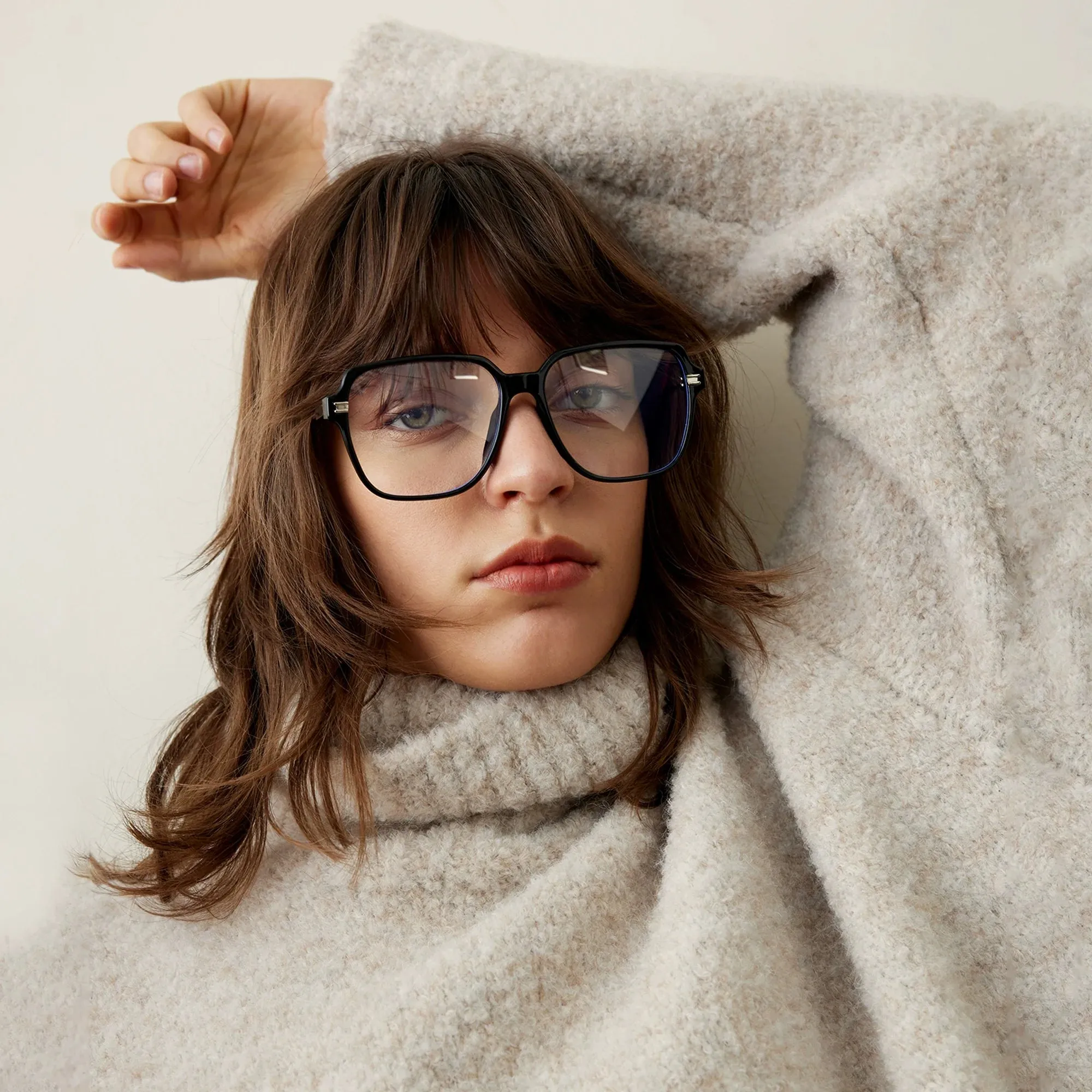 Elegant Oversized Turtleneck Sweater