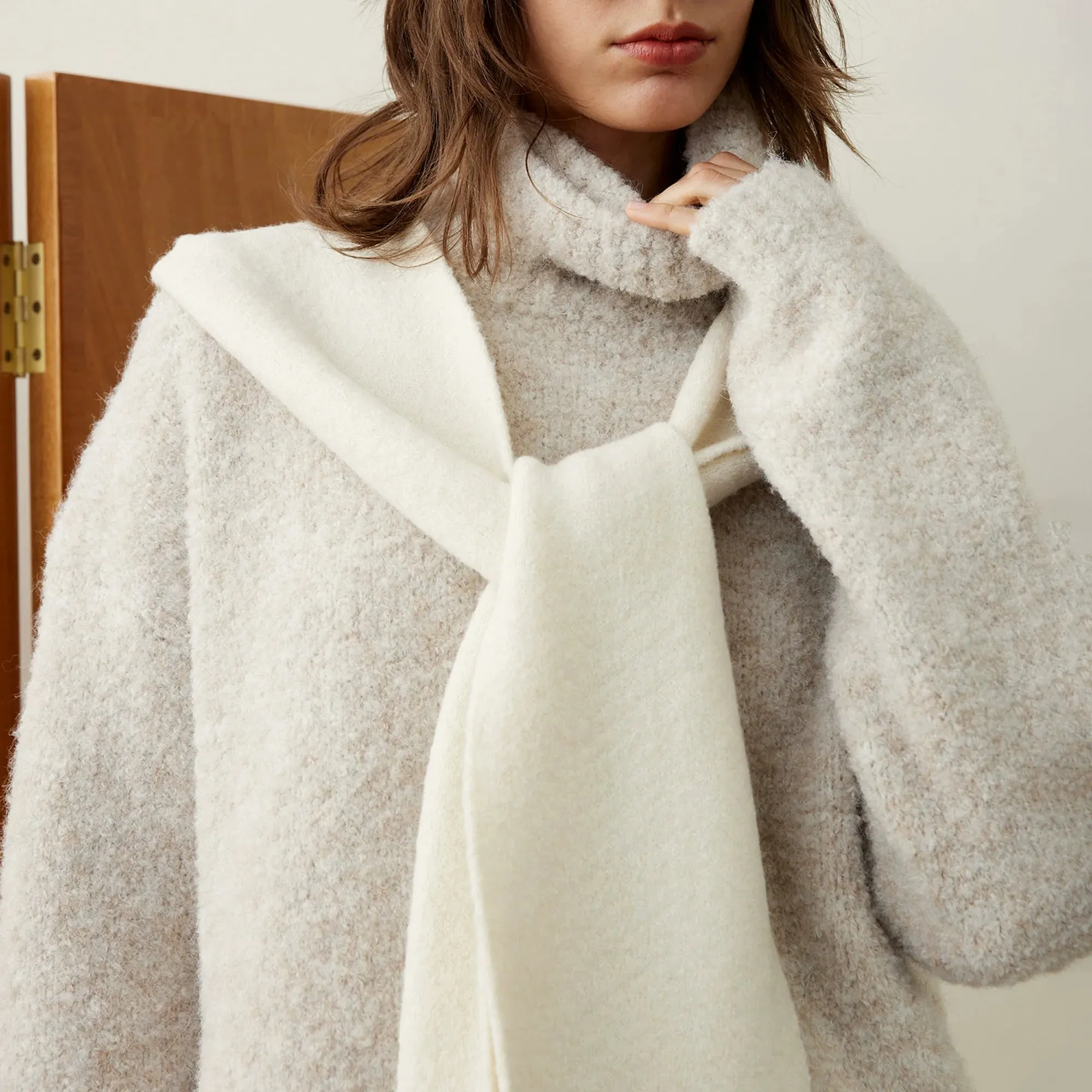 Elegant Oversized Turtleneck Sweater