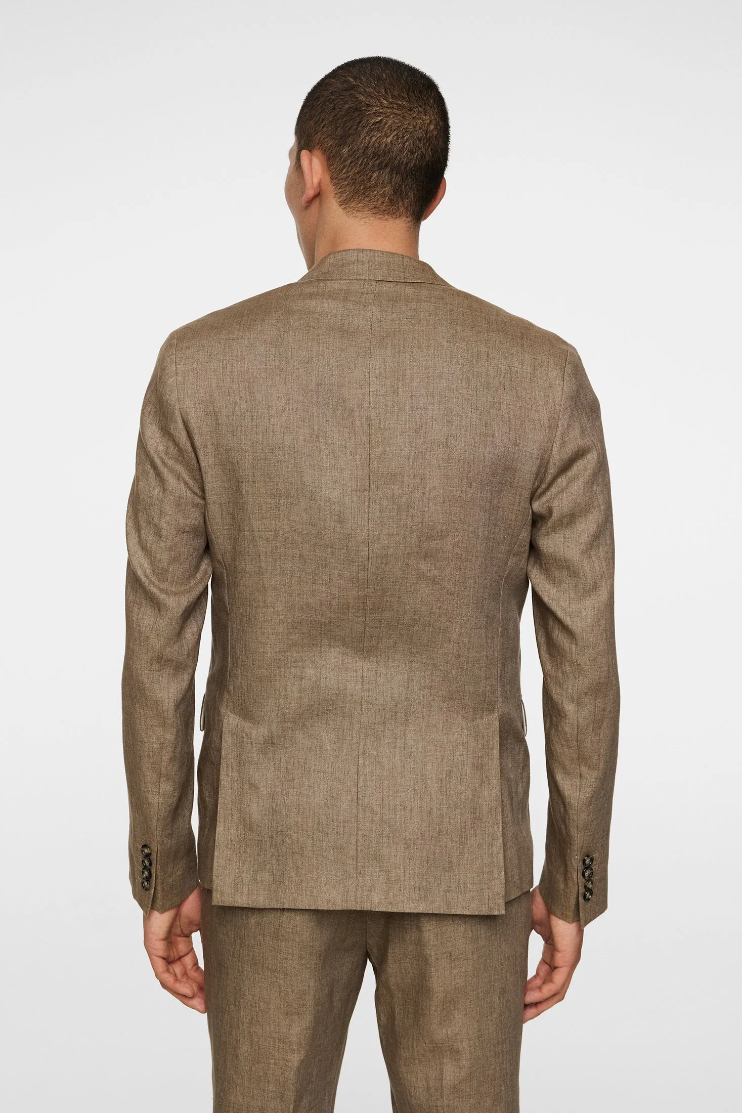 Elton U Super Linen Blazer / Sepia Tint
