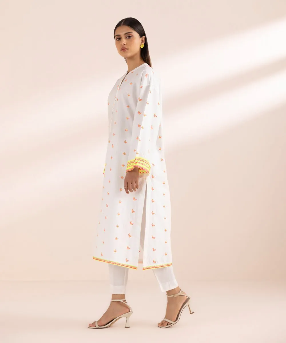 Embroidered Cambric Shirt