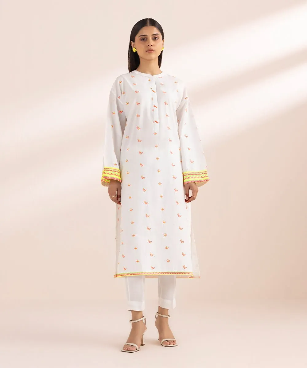Embroidered Cambric Shirt