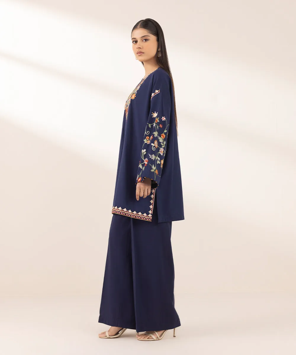 Embroidered Cotton Viscose Shirt