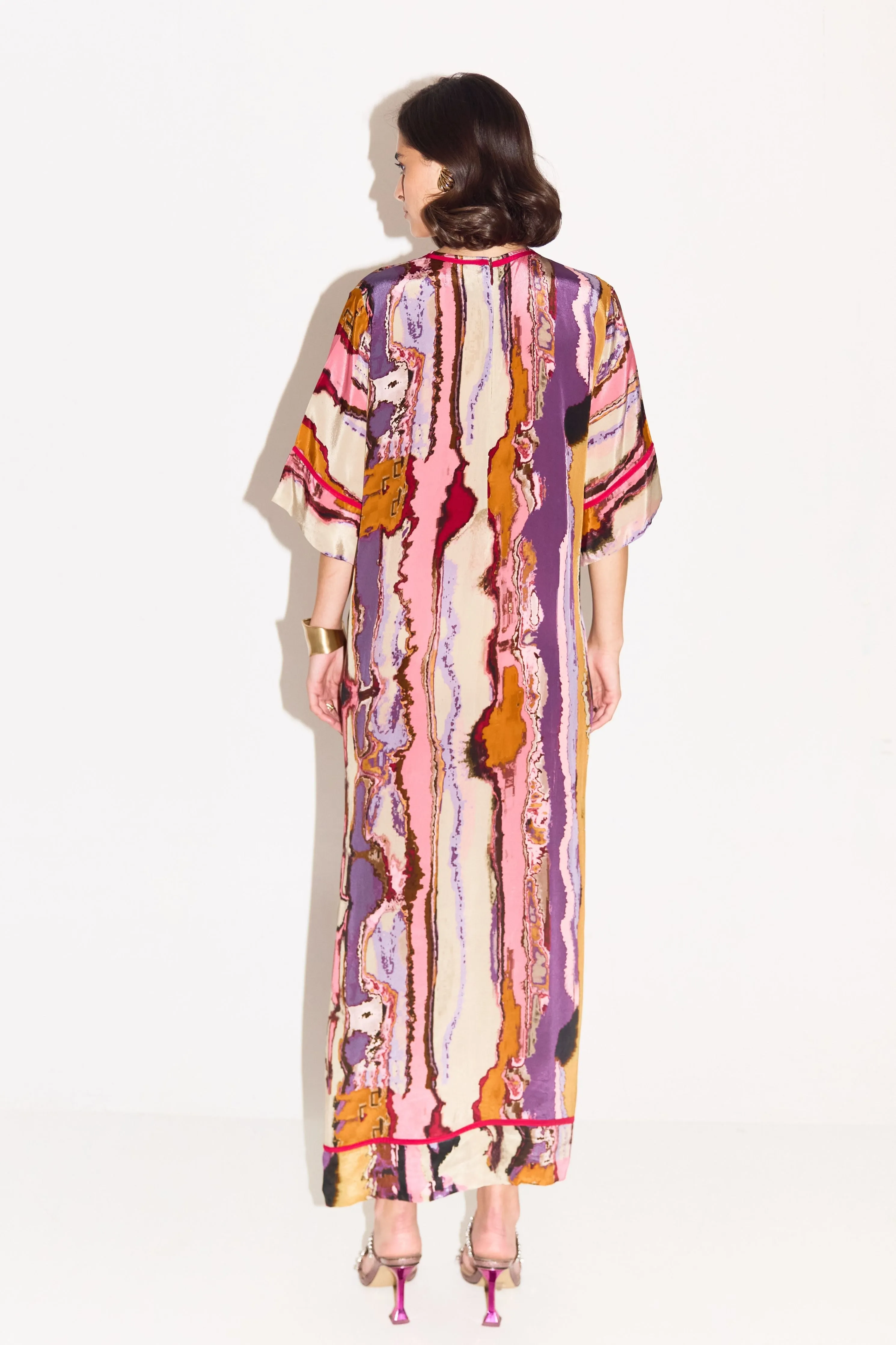 Enid Printed Boxy Dress
