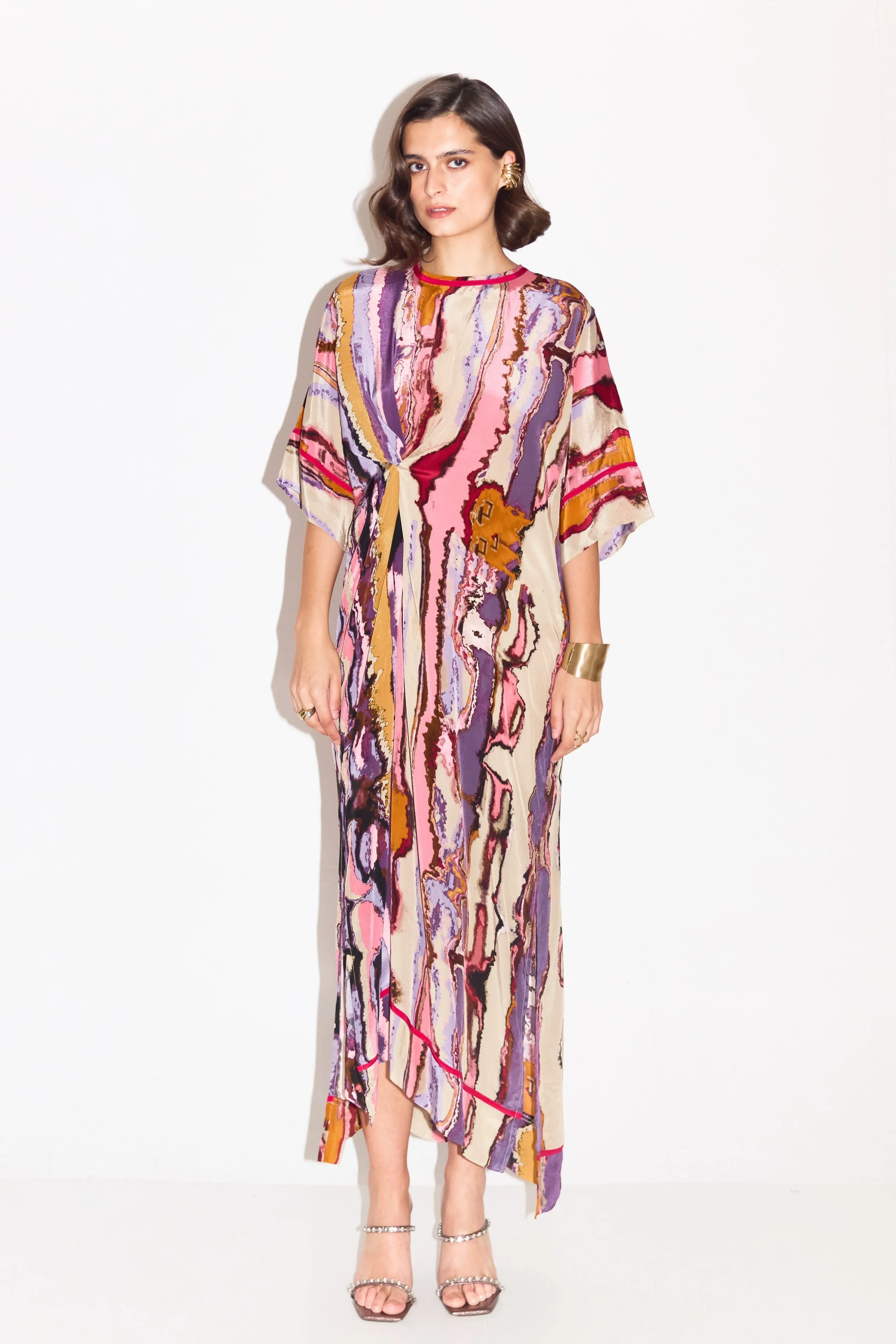 Enid Printed Boxy Dress