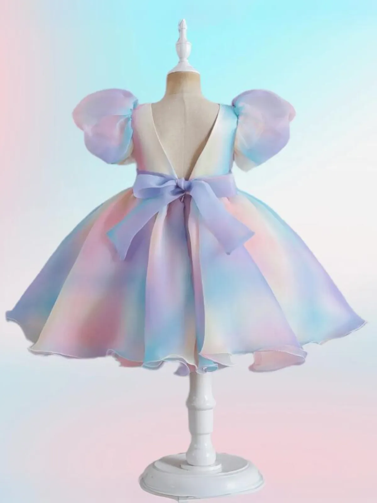 Fairy Dust Magic Pastel Puff Sleeve Dress