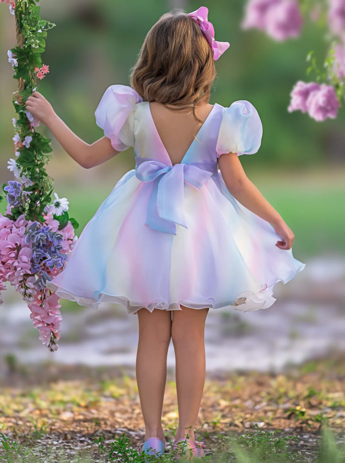 Fairy Dust Magic Pastel Puff Sleeve Dress