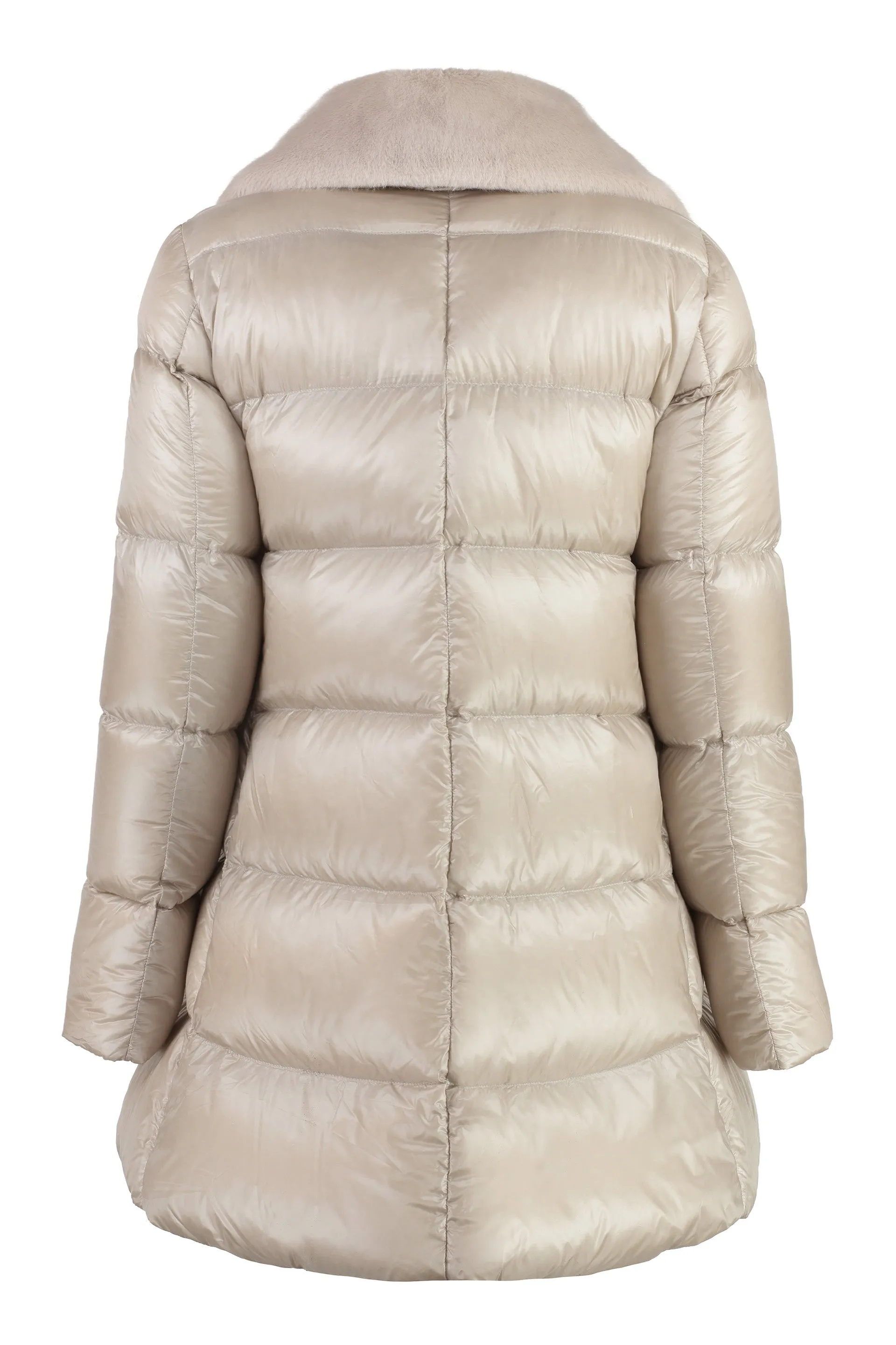 Faux fur collar down jacket