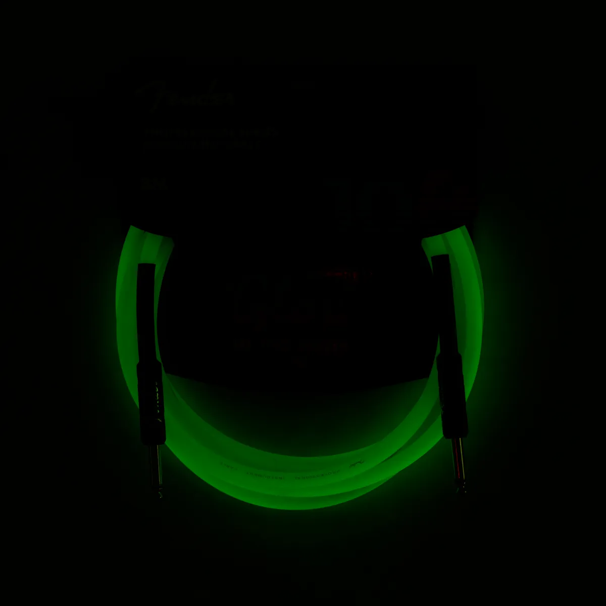 Fender Professional Glow in the Dark Cable, Green, 10'