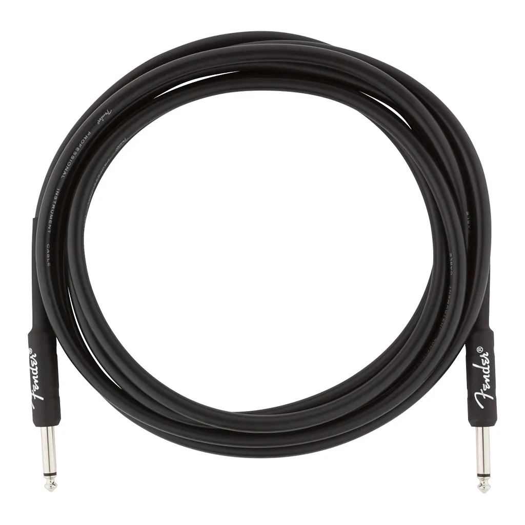 Fender Professional Series Instrument Cable, Straight/Straight, 10', Black