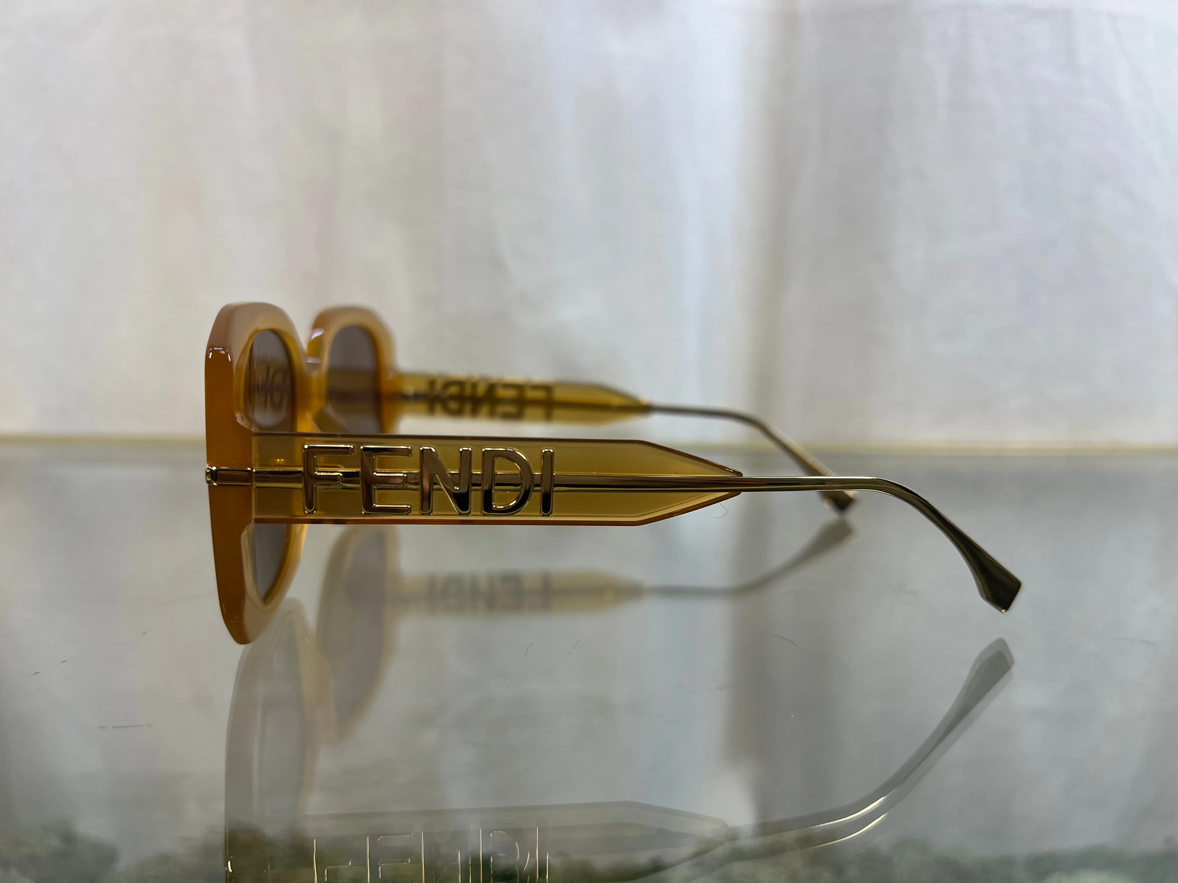FENDI FE400651 Fendigraphy Orange Sunglasses