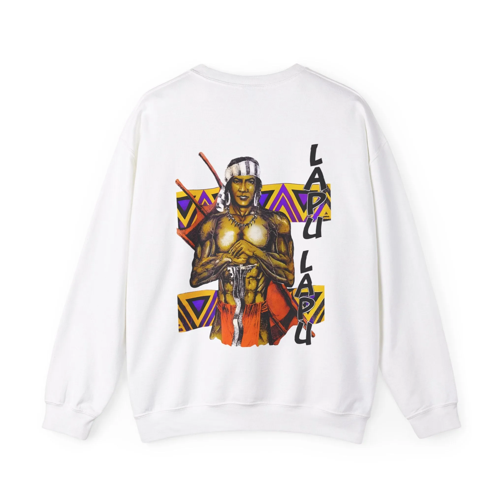 Filipino Strength Lapu Lapu Vintage Design 90s New Print Unisex Heavy Blend™ Crewneck Sweatshirt