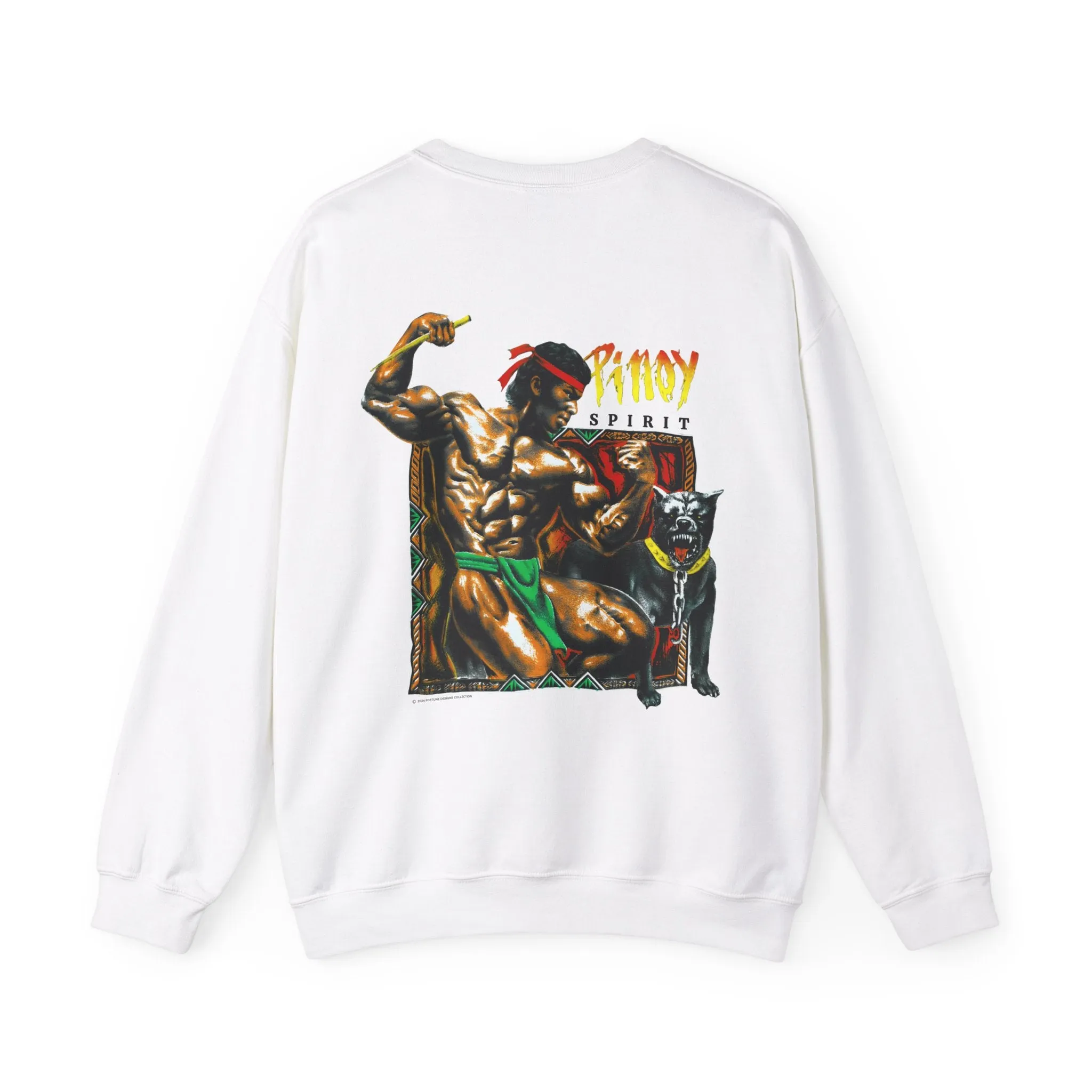Filipino Strength Pinoy Spirit Vintage Design 90s New Print Unisex Heavy Blend™ Crewneck Sweatshirt