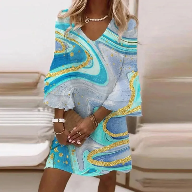Flare Sleeve Boho Dresses - Veronica™