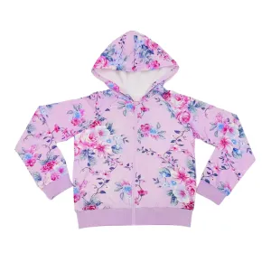 Fleece-lined Floral Hoodie - Piper