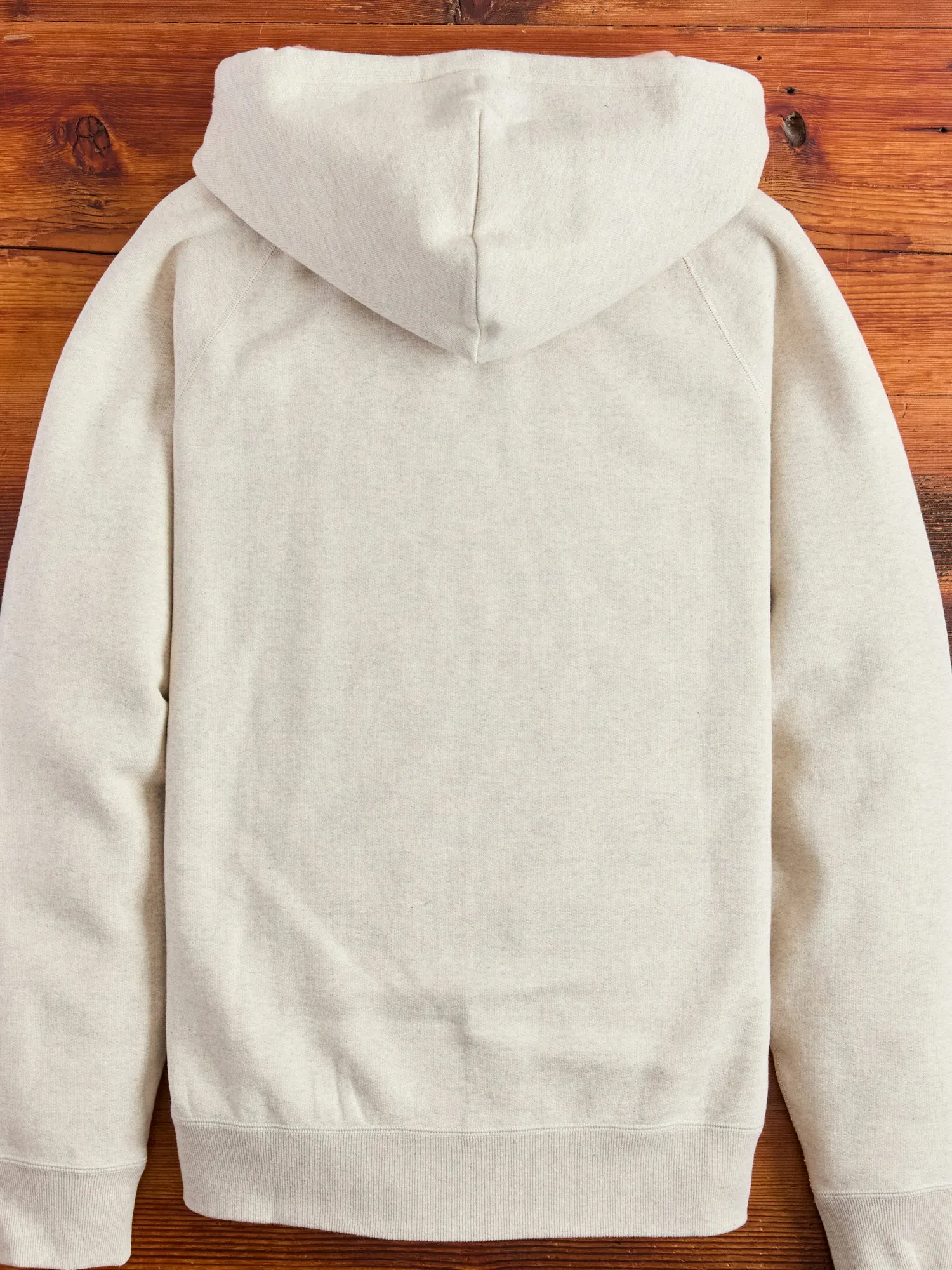 Fleeced FoxFibre® Zip Hoodie in Oatmeal