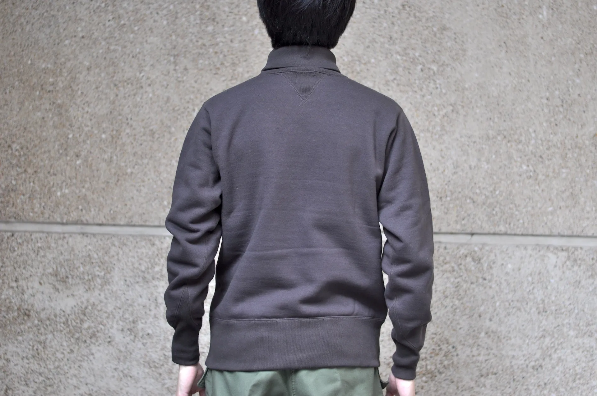 Freewheelers 12oz "Turtle Neck" Loopwheeled Sweatshirt (Jet Black)