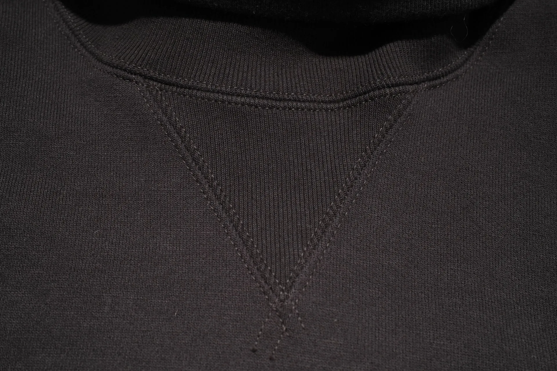 Freewheelers 12oz "Turtle Neck" Loopwheeled Sweatshirt (Jet Black)