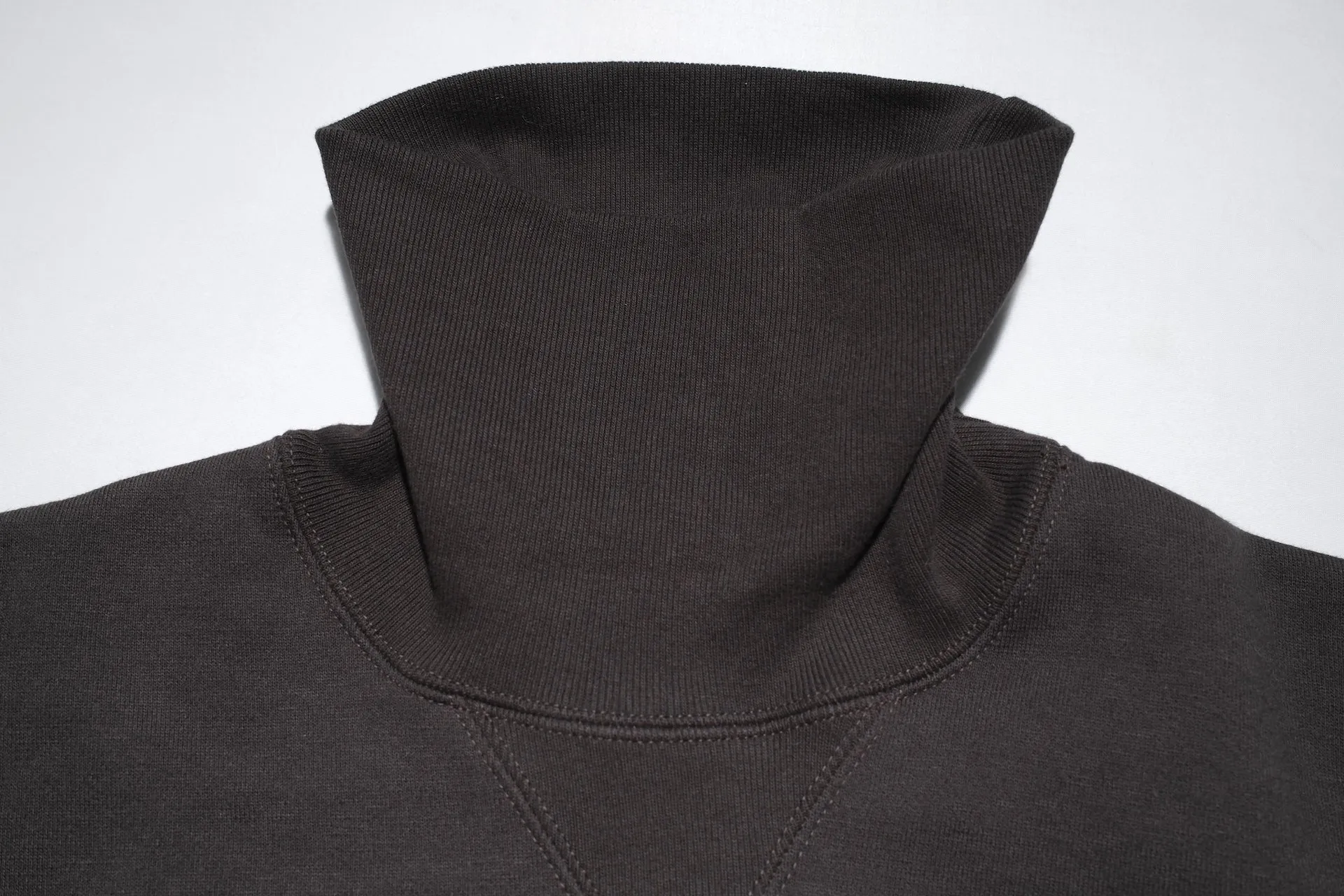 Freewheelers 12oz "Turtle Neck" Loopwheeled Sweatshirt (Jet Black)