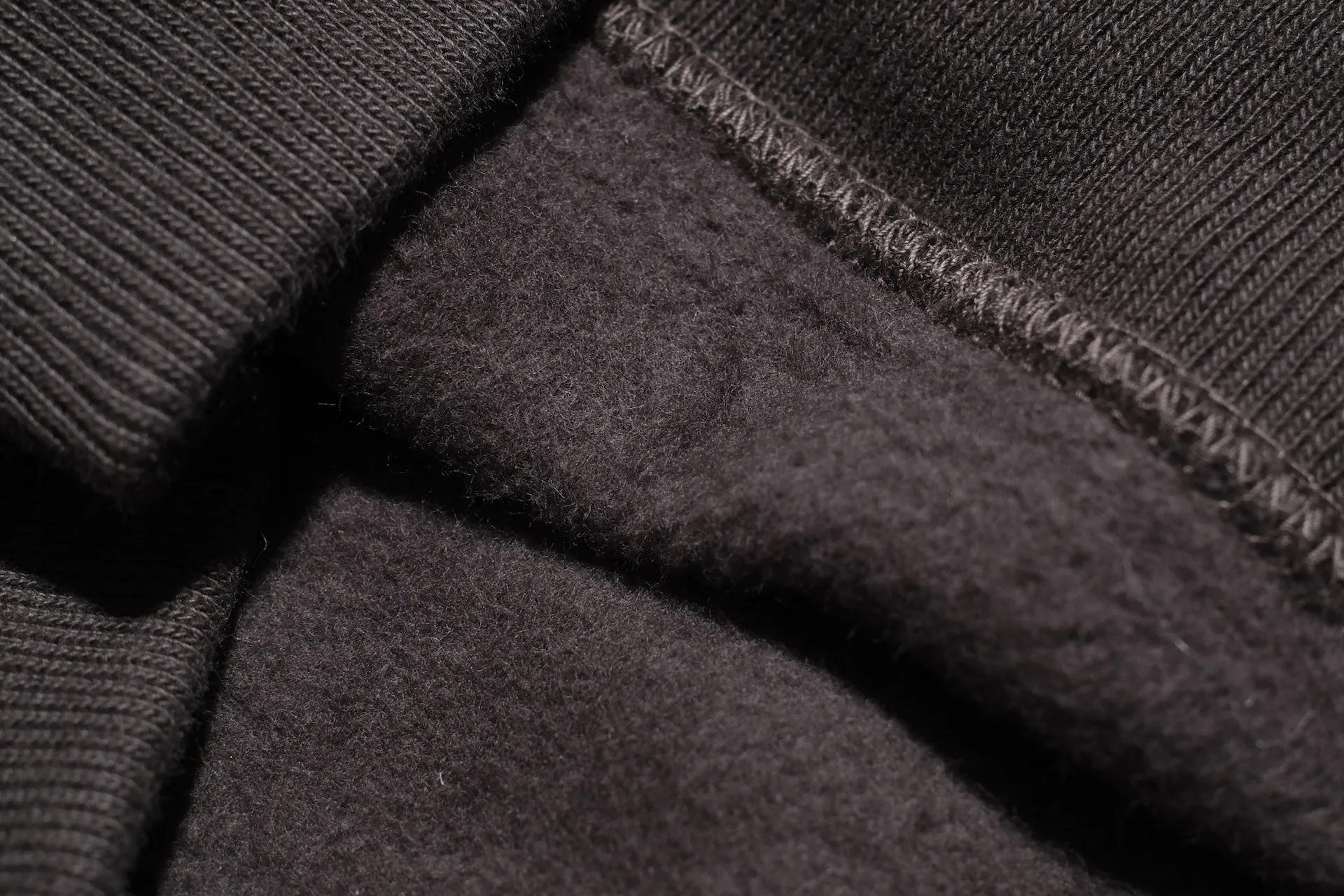 Freewheelers 12oz "Turtle Neck" Loopwheeled Sweatshirt (Jet Black)