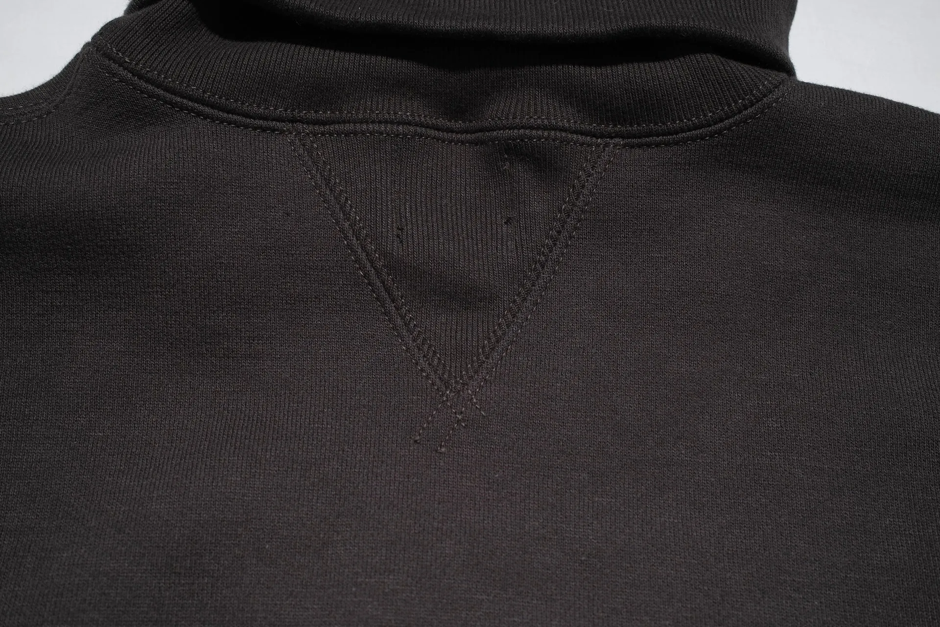 Freewheelers 12oz "Turtle Neck" Loopwheeled Sweatshirt (Jet Black)