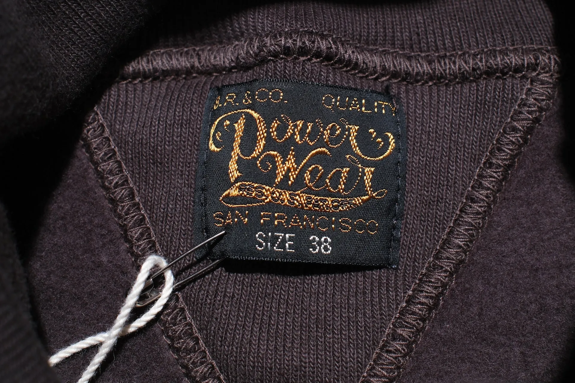 Freewheelers 12oz "Turtle Neck" Loopwheeled Sweatshirt (Jet Black)