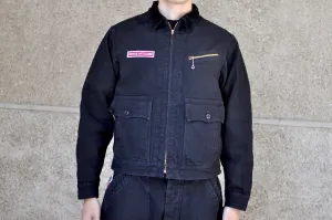 Freewheelers Duck Canvas "Screaming Skull" Garage Worker Jacket (Rude Black)