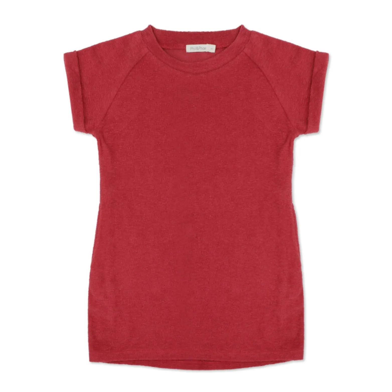 Frotté Dress | Deep Coral