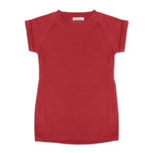 Frotté Dress | Deep Coral