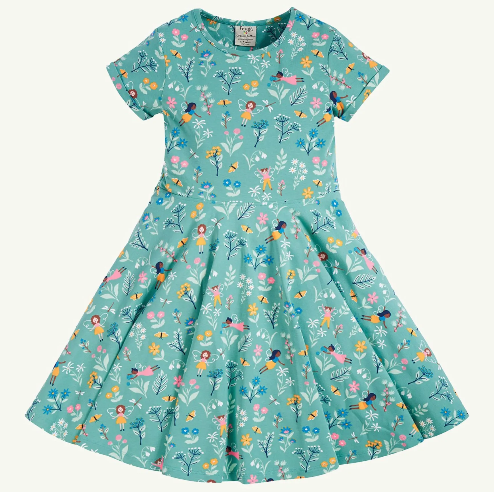 Frugi Infant Skater Dress Forest Fairies