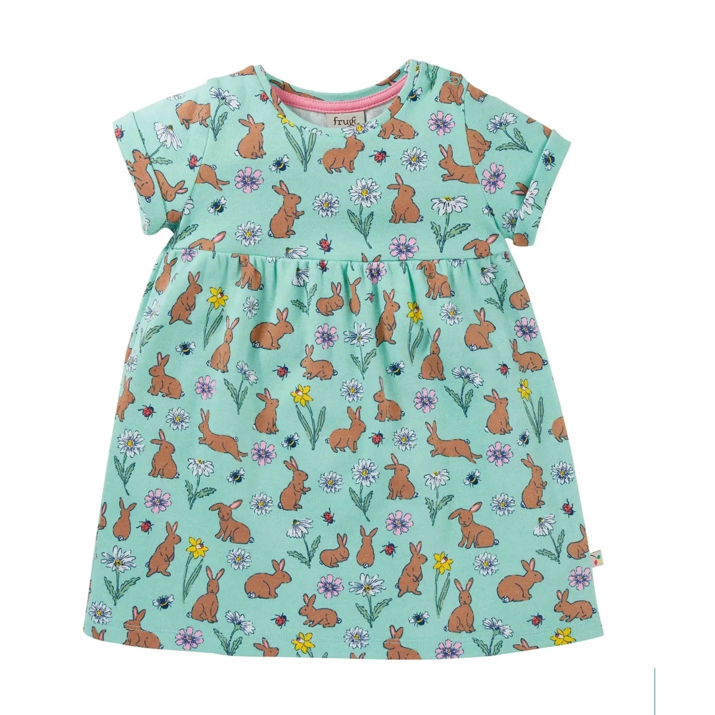 Frugi Taille Dress Om9ge Rabbits