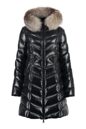 Fulmarus hooded techno fabric down jacket