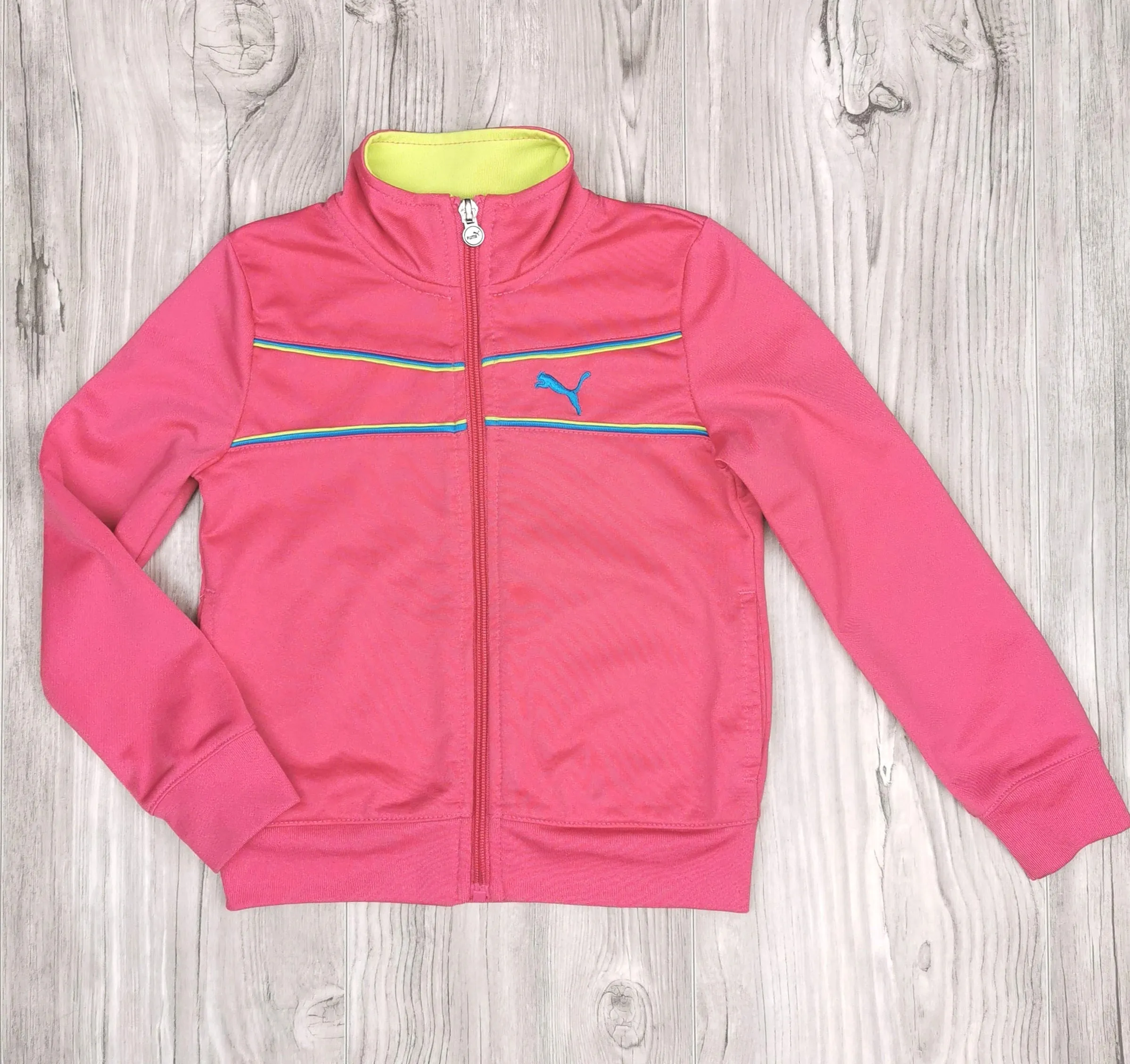GIRL SIZE 5 YEARS - PUMA, Zippered Athletic Jacket EUC B36