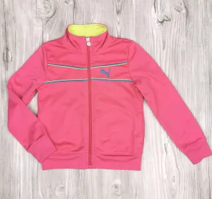 GIRL SIZE 5 YEARS - PUMA, Zippered Athletic Jacket EUC B36