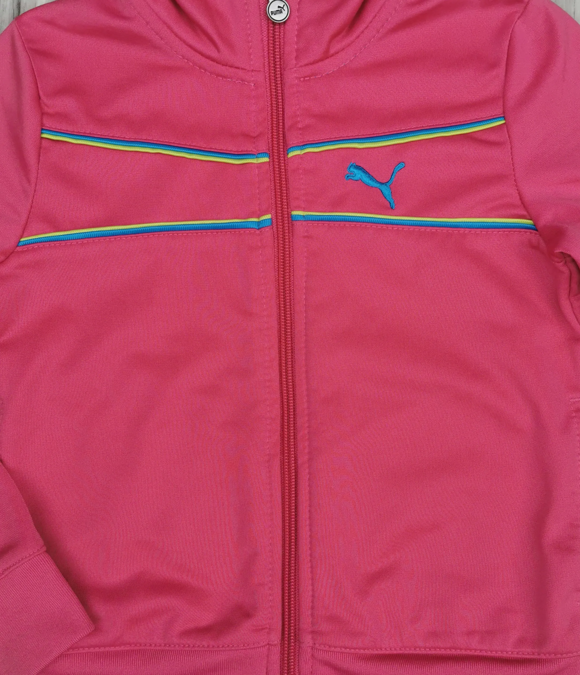 GIRL SIZE 5 YEARS - PUMA, Zippered Athletic Jacket EUC B36