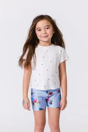 Girls Tops | Lucky Lady Bugs Rayon Tee | Terez