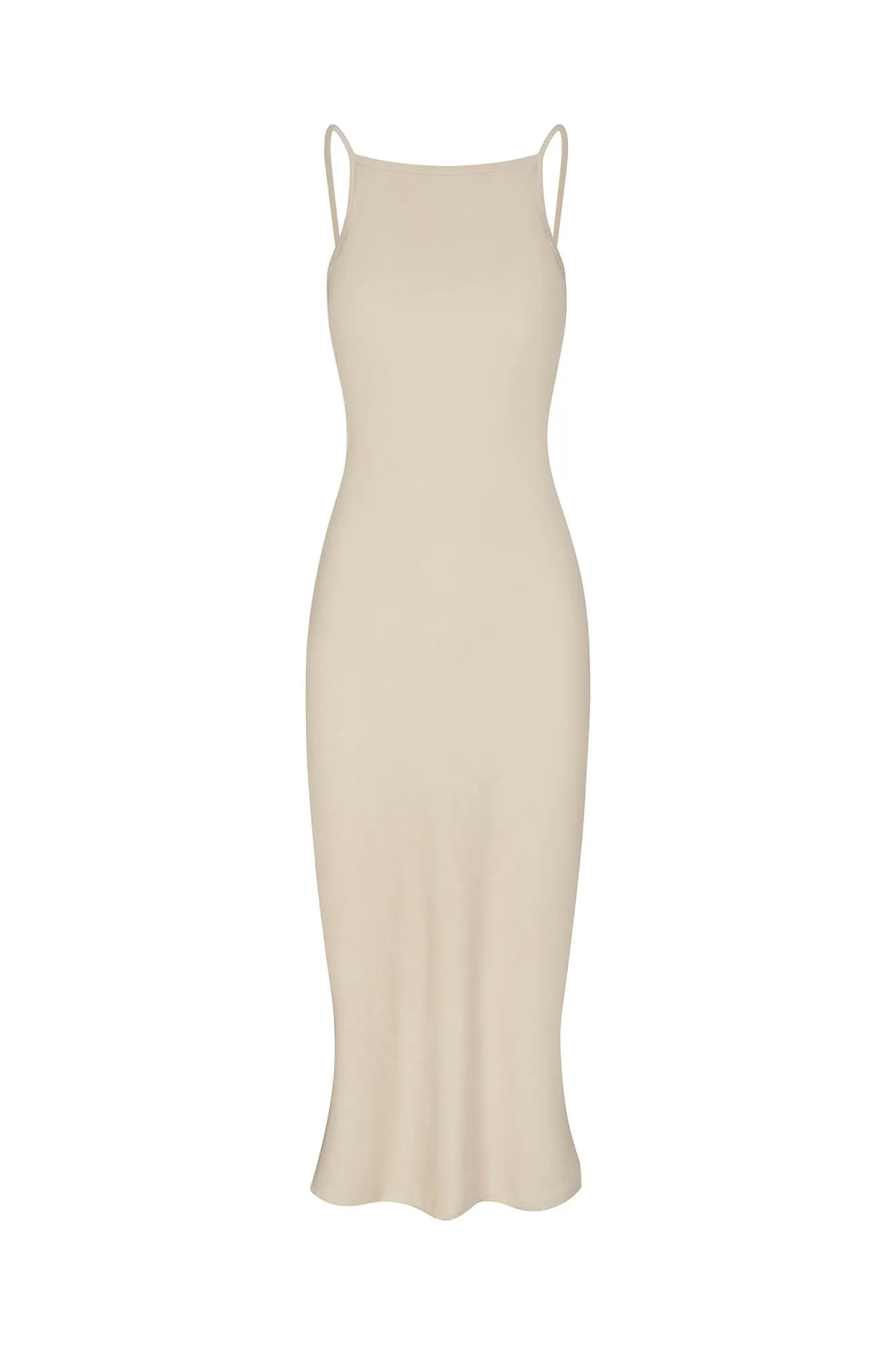 Gisele Bias Cut Dress in Stretch Suiting