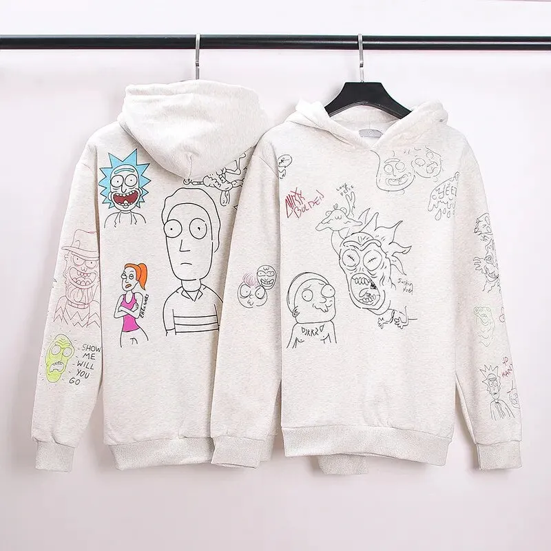 Graffiti Fleece Hoodie