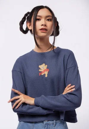 Graphic Long Sleeve Crop Sweatshirt