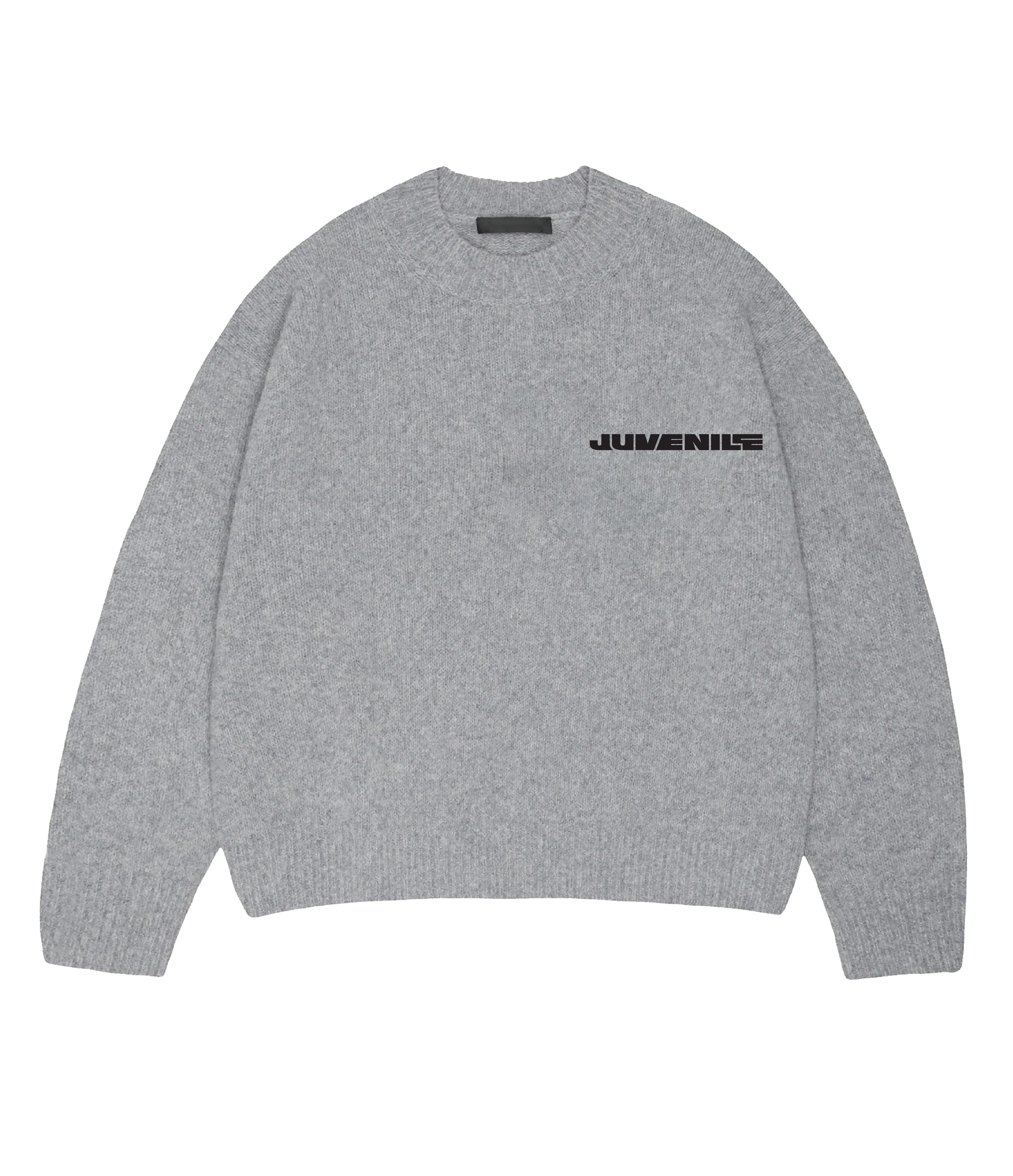 Grey Juvenile Logo Knit Sweater