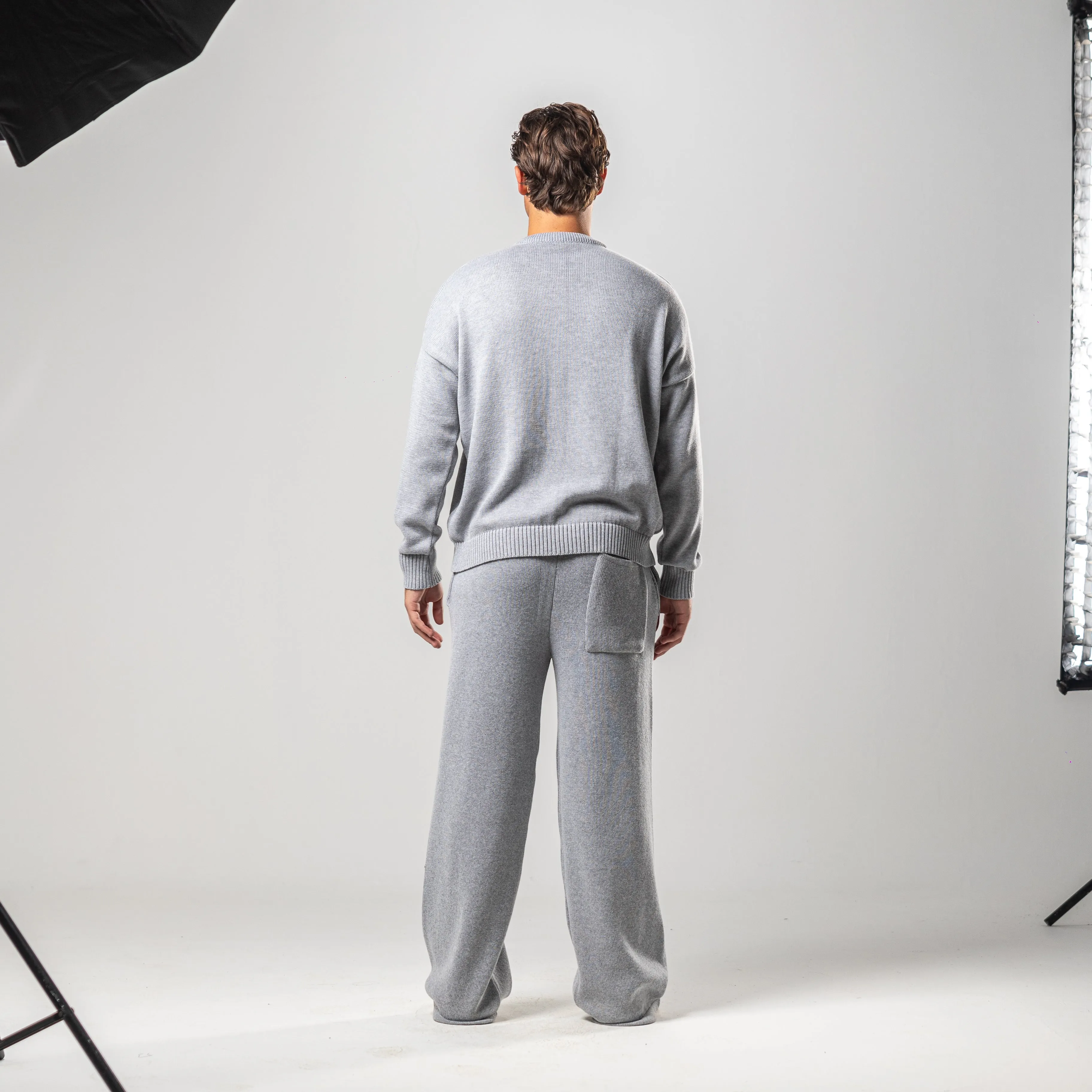 Grey Juvenile Logo Knit Sweater