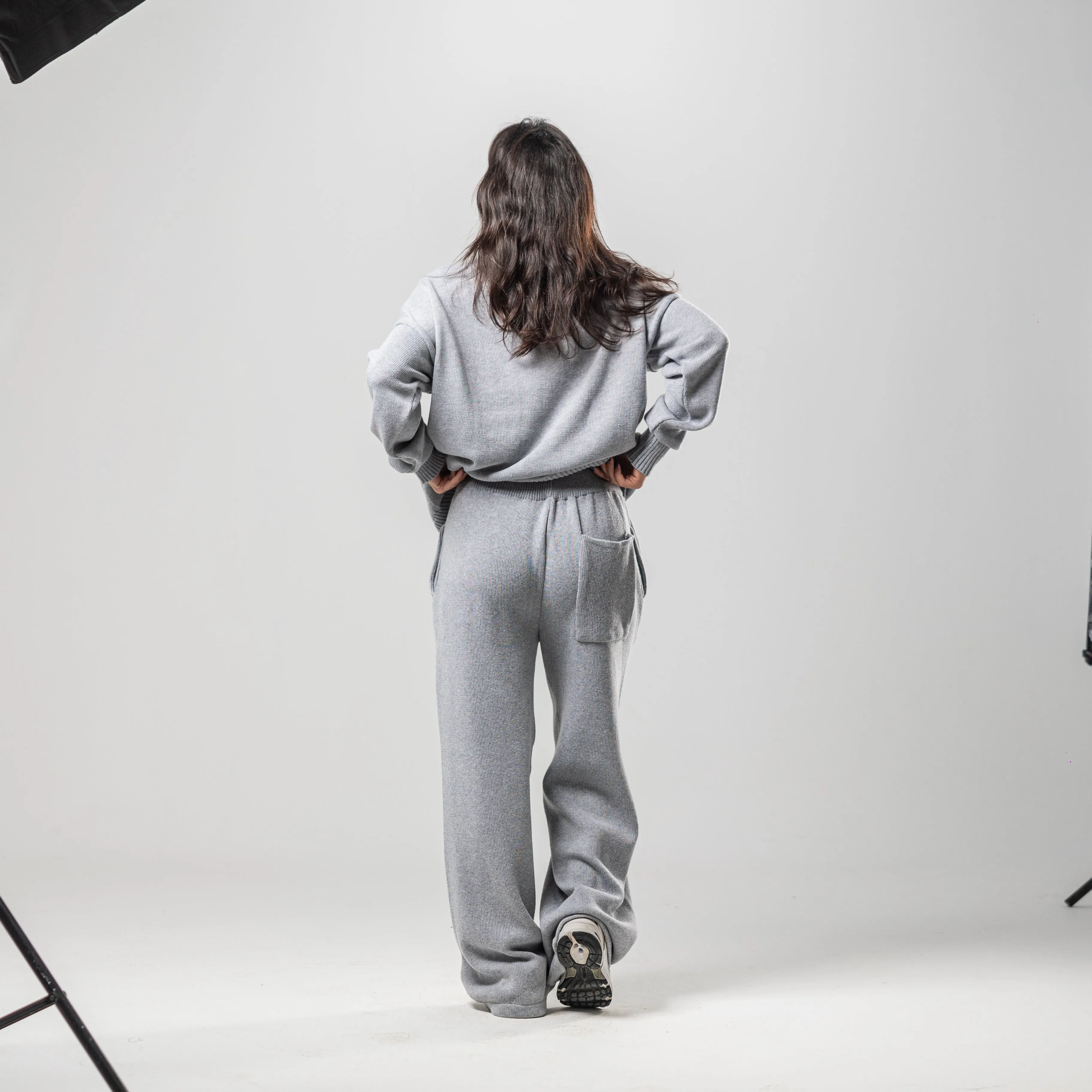 Grey Juvenile Logo Knit Sweater
