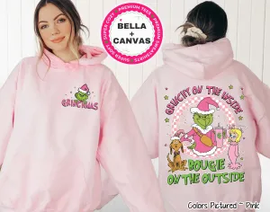 Grinch Christmas Bougie 2 Sided Tee or Sweatshirt